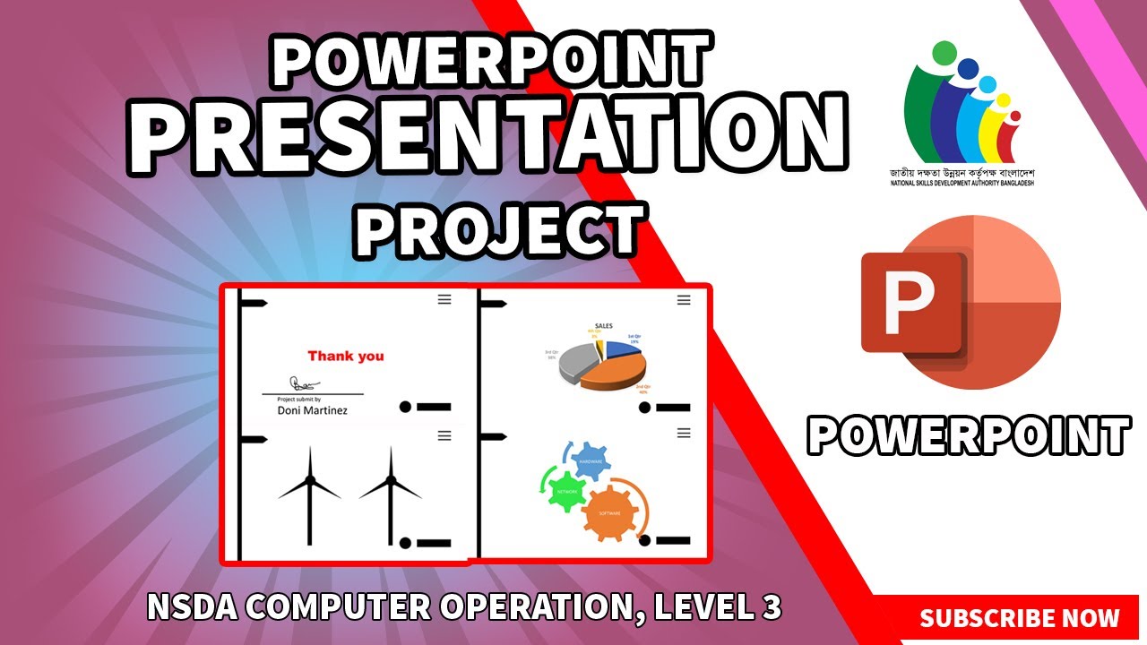 PowerPoint presentation project as per specification ।। Computer Operation, Level 3 ।। NSDA & BTEB