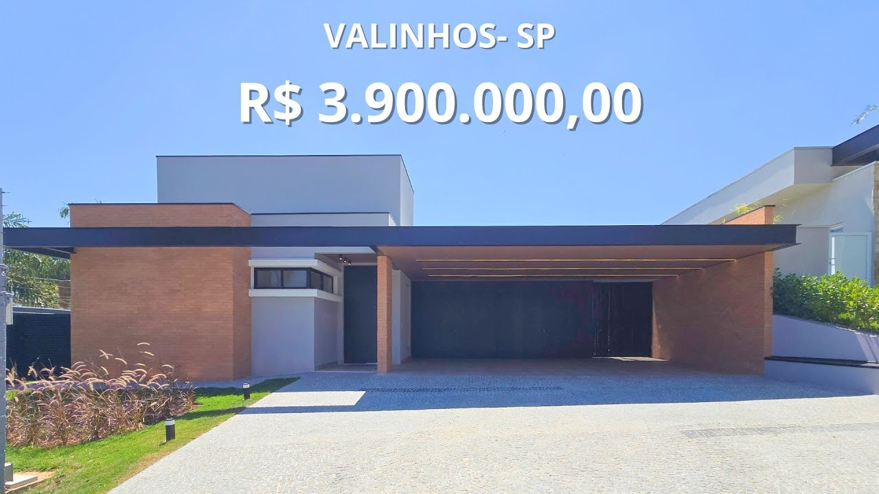 CASA TÉRREA EM VALINHOS | TERRENO, INTEGRAÇÃO E FIREPLACE EXCLUSIVO