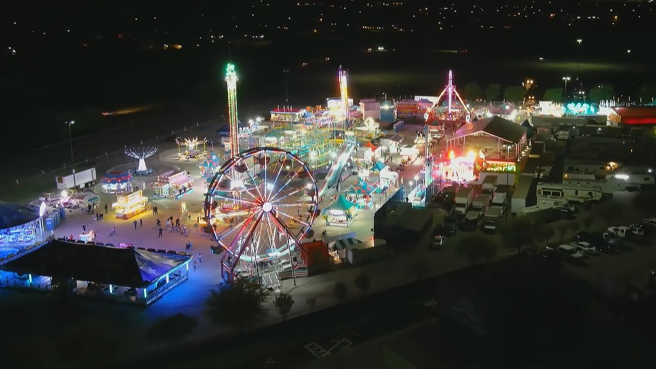 Drone captures stunning visuals of carnival in Texas