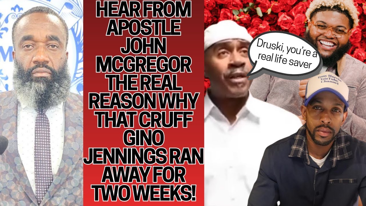Hear from Apostle John McGregor the real reason why that cruff Gino Jennings ran away for 2 weeks!