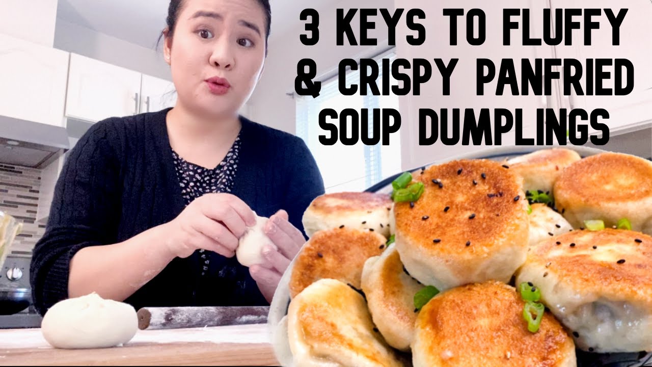 【My Mom's Pan Fried Soup Dumpling Recipe】Juicy and Crispy ShengJianBao, Chinese Street Food  生煎包