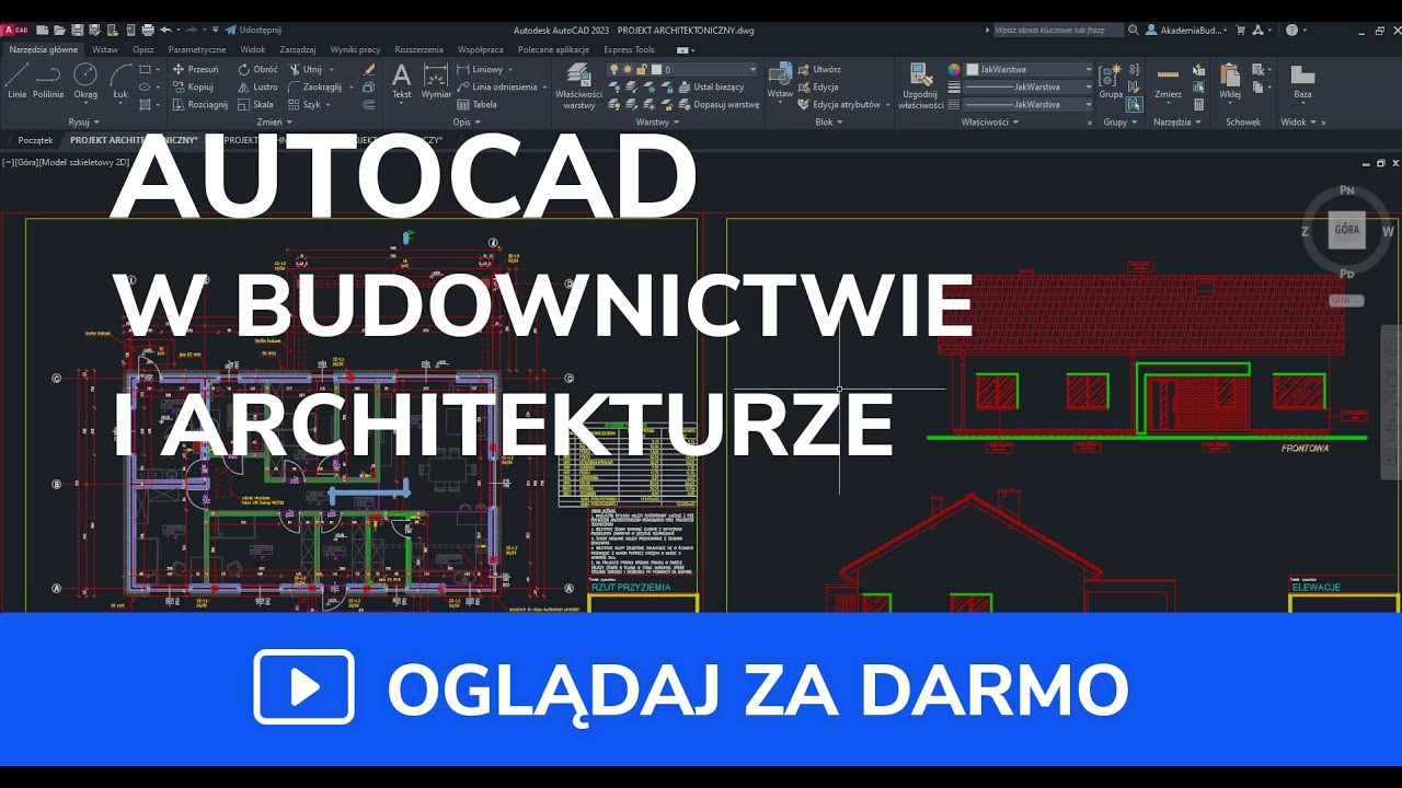 AutoCAD w budownictwie i architekturze - ściany działowe (odcinek 9 z 24)