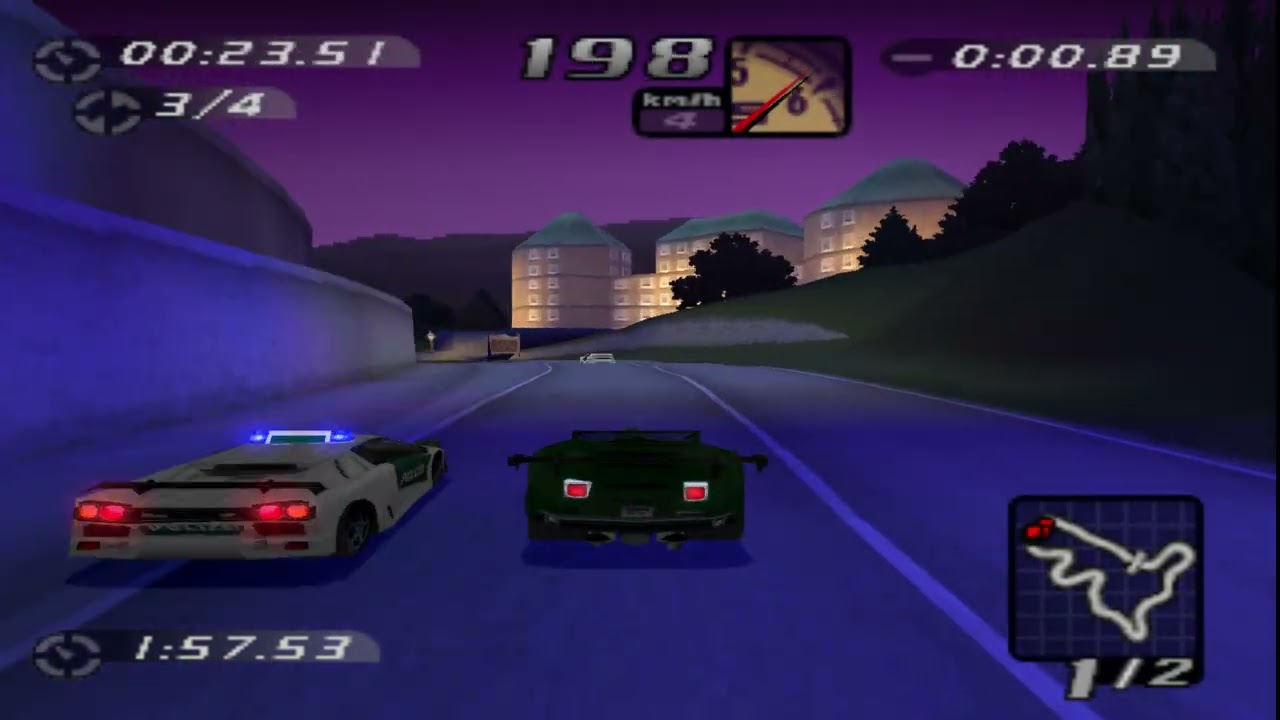 Let's Play Need For Speed High Stakes (PS1 Revisited) - Landstrasse - DUEL Hot Pursuit - Titan