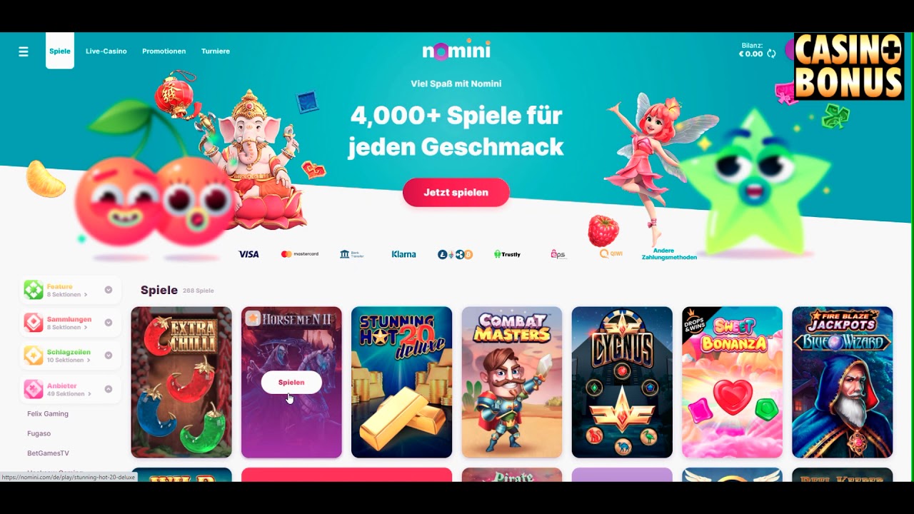 📛 Casino Test - Nomini Casino