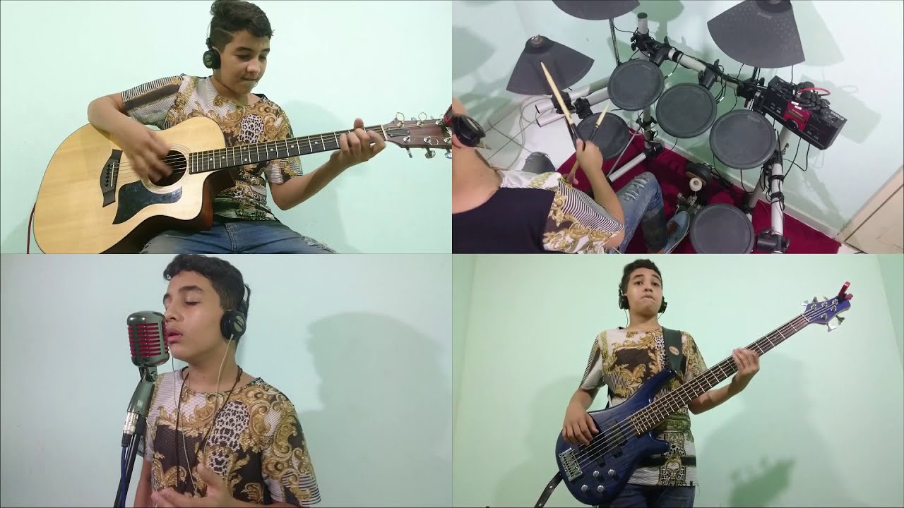 Tocando vários instrumentos - Tcharles Vitor Kids