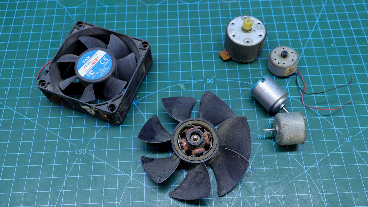 awesome uses for old DC motors #diy #electronics