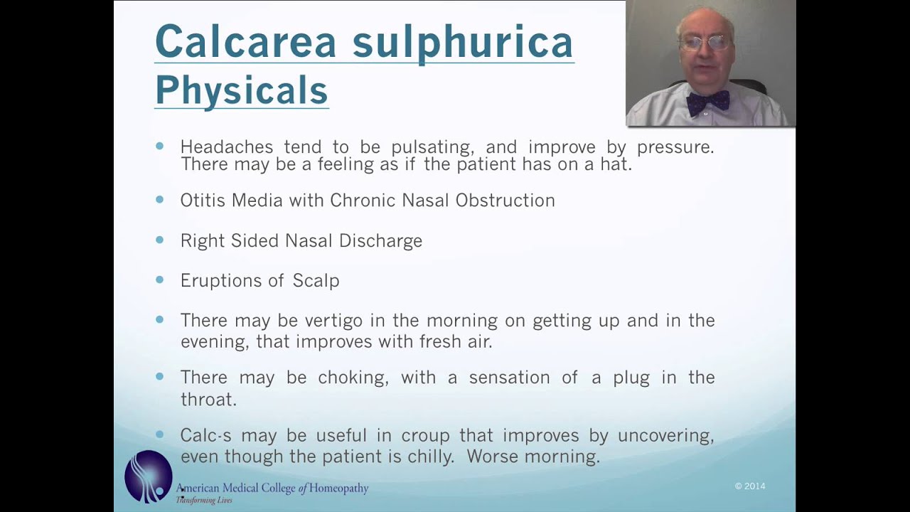 Calcarea sulphuria Tip Video