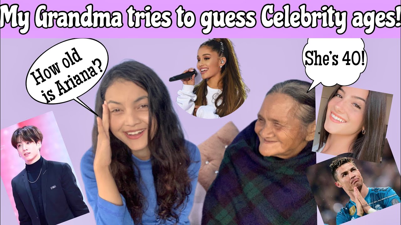 My Grandma tries to guess Celebrity ages| Manha Pasi