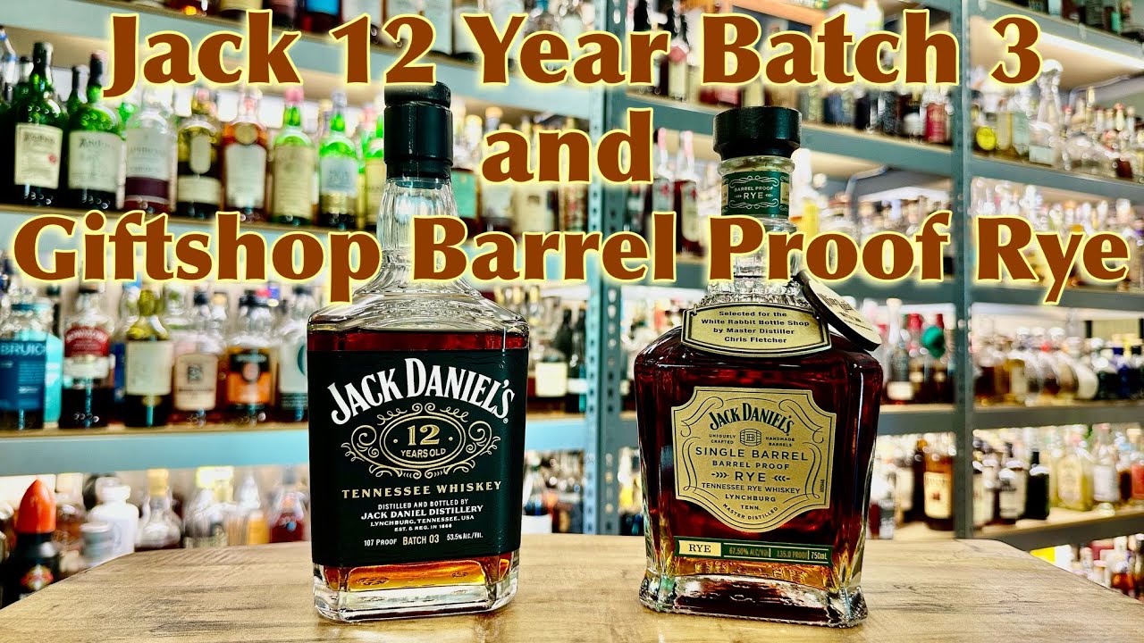 Jack Daniels 12 Year Batch 3 Bourbon & Giftshop Barrel Proof Rye!