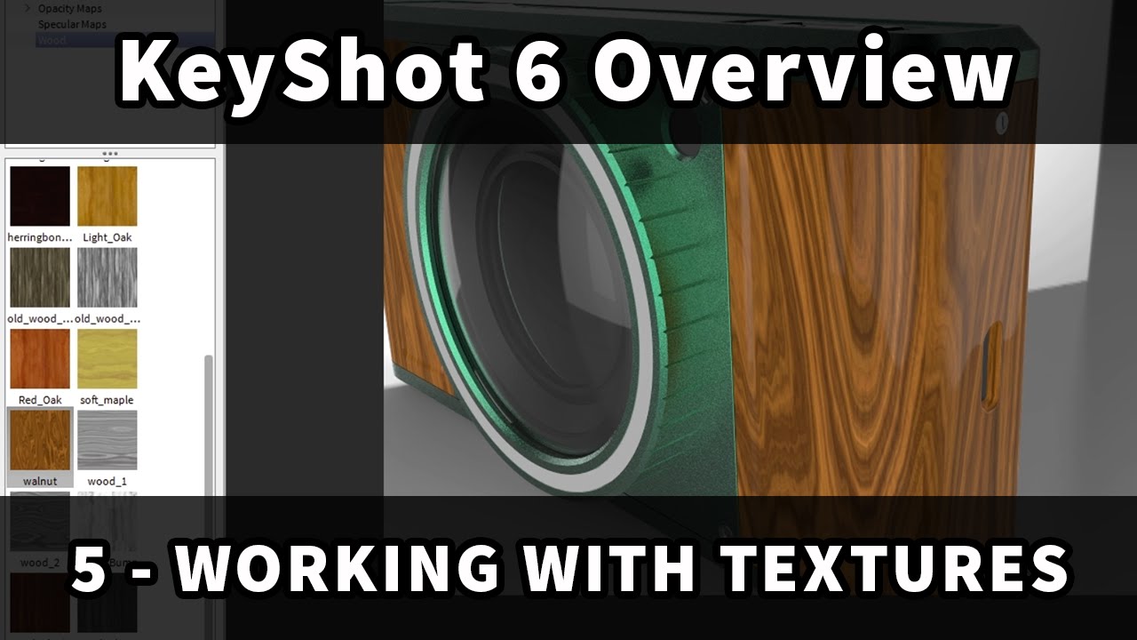 KeyShot 6 Overview: 5 - Working with Textures