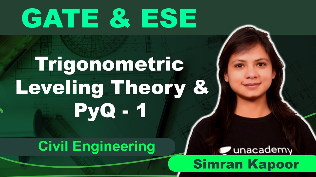 Trigonometric Leveling Theory & PYQ's - 1 | Civil | Simran Kapoor