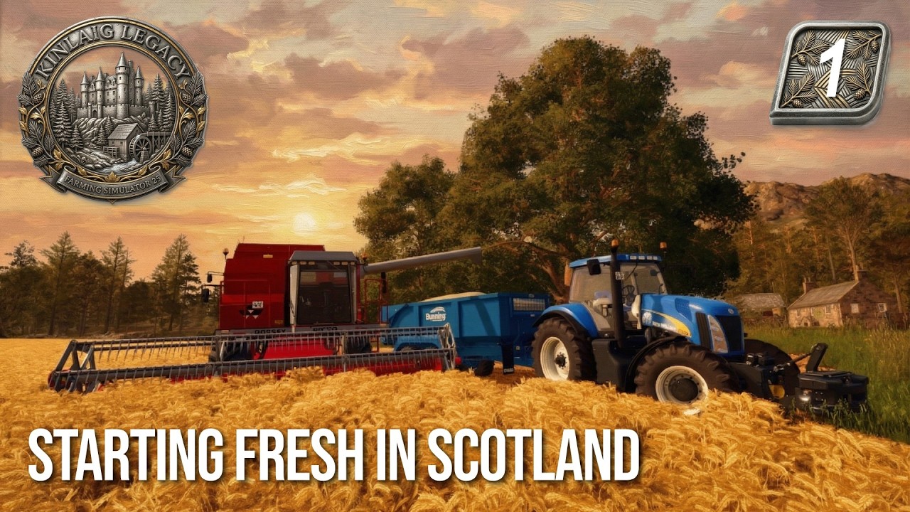 Starting Fresh in Scotland! 🏴 New Farm Setup | FS25 Kinlaig Ep. 1