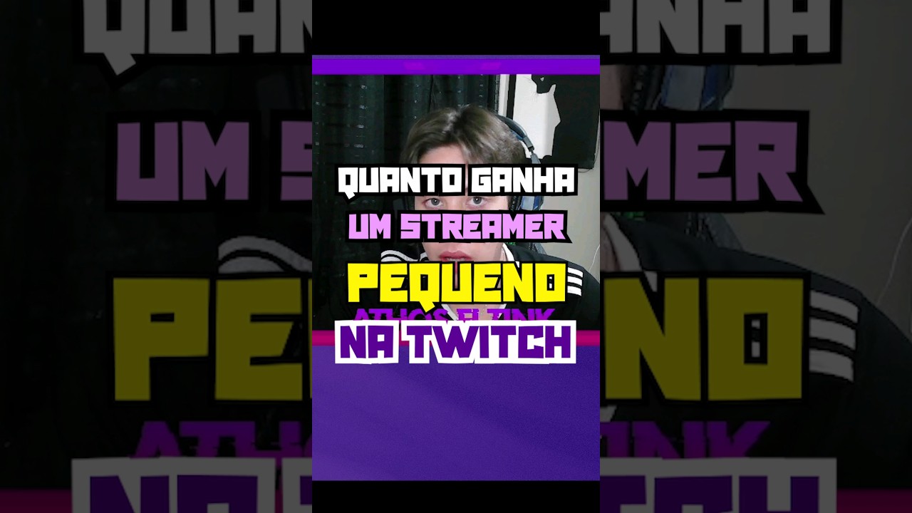 QUANTO GANHA um STREAMER PEQUENO? Os valores podem variar bastante. #rendaextra #shorts #dinheiro