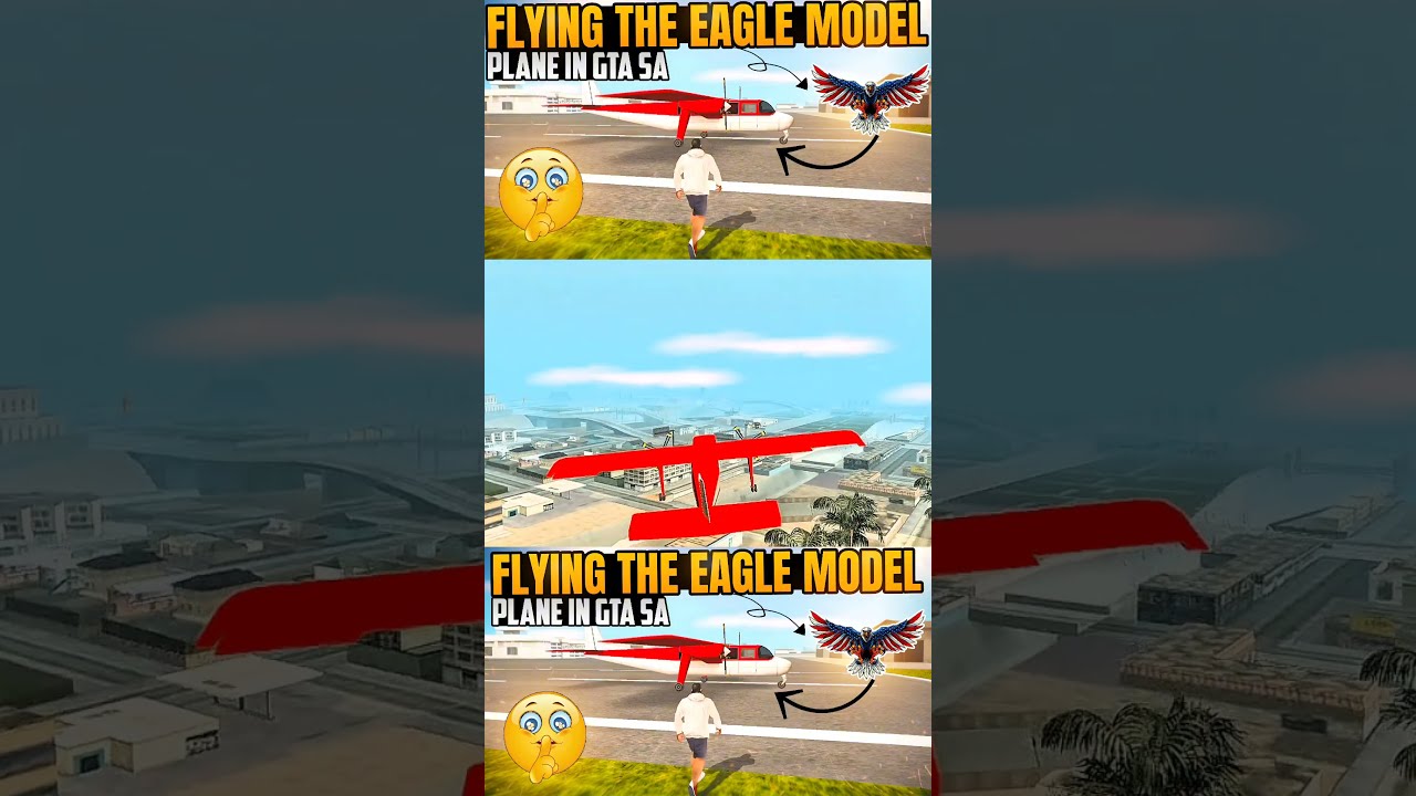 Flying the Eagle Model Plane in GTA San Andreas 