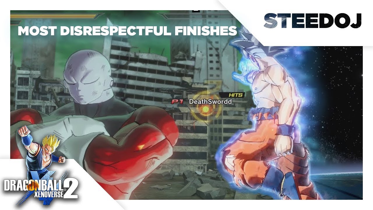 The Most Disrespectful Finishes In Dragon Ball Xenoverse 2 - Jiren & Ultra Instinct Goku Themed