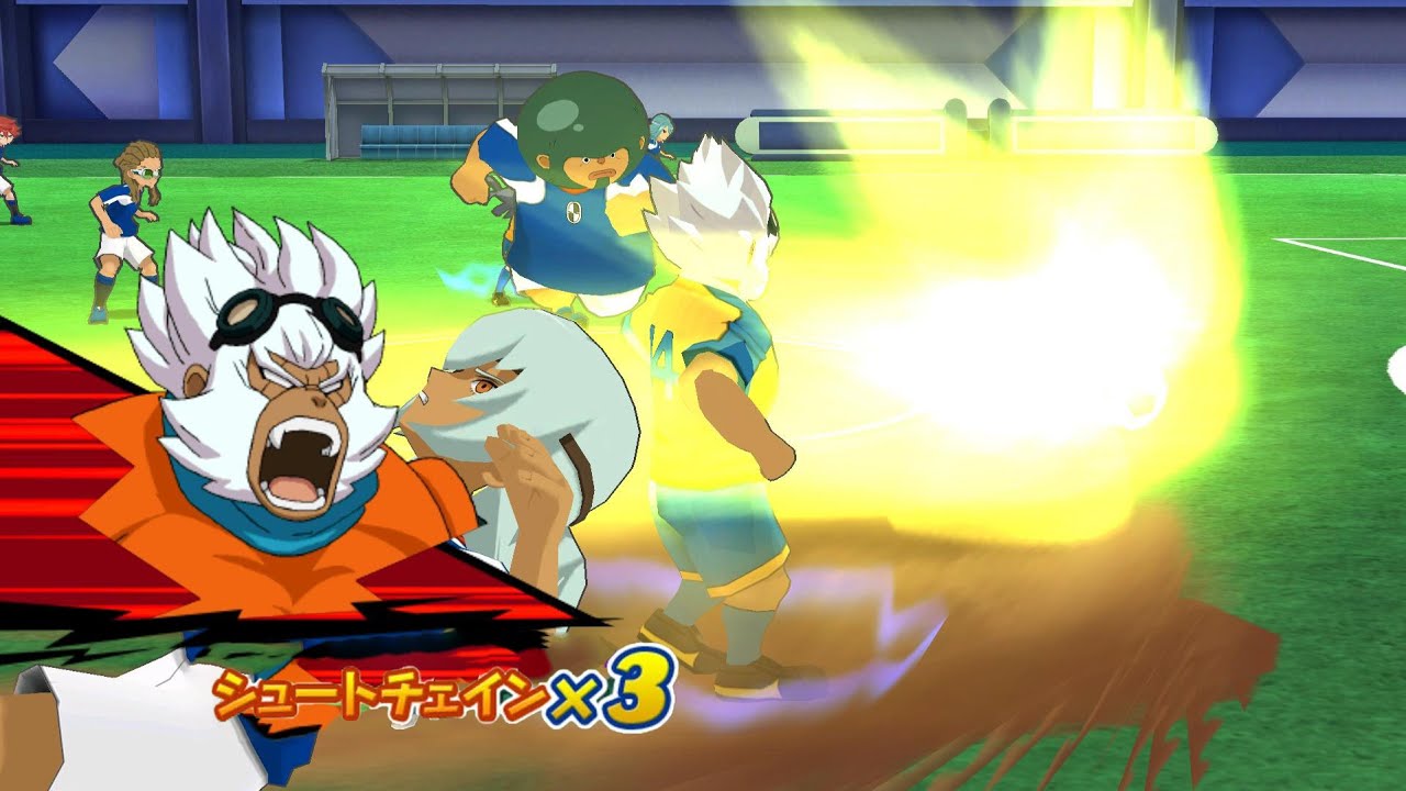 Inazuma Eleven GO Strikers 2013 Xtreme Chrono Storm Vs Inazuma Legend Japan Wii (Dolphin/Gameplay)