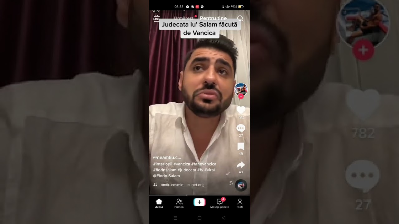 Fane vancica nervos pe Florin salam
