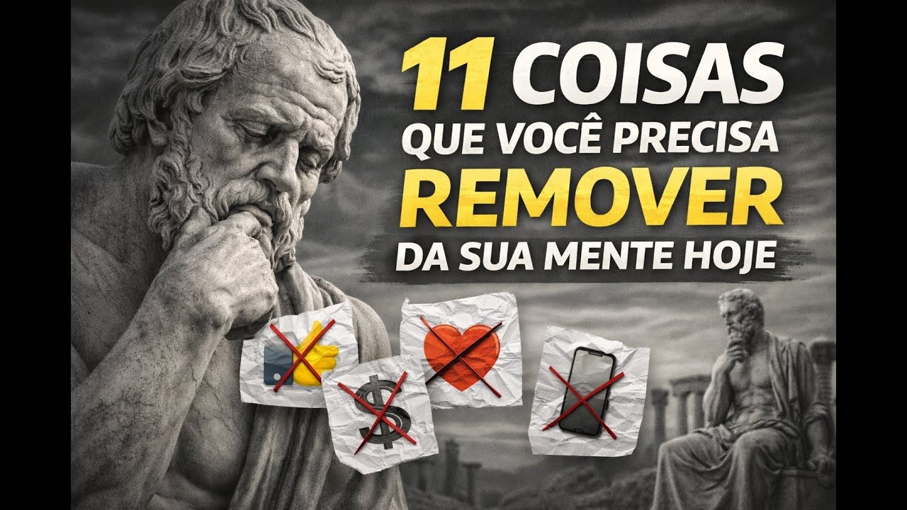 11 COISAS QUE VOCÊ PRECISA REMOVER DA SUA MENTE #motivação #disciplina #filosofia #estoicismo #foco