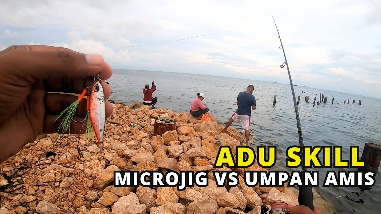 CASTING MICROJIG 10 GRAM DI SPOT BEKAS DERMAGA YANG LAGI VIRAL |ULTRALIGHT FISHING|