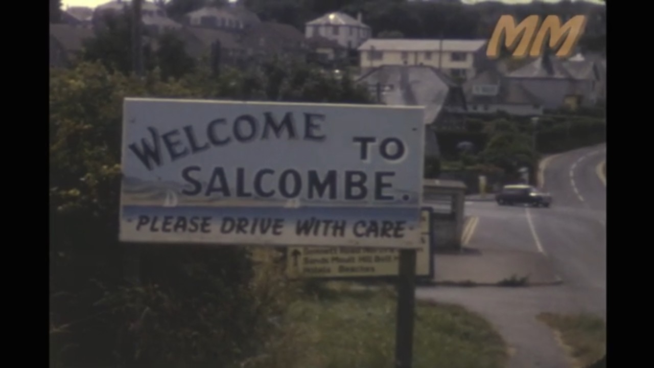 Salcombe South Devon 1971 old cine film 485
