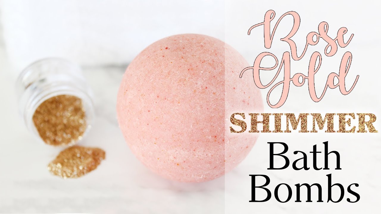 Make LUSH-ious DIY Rose Gold Shimmer Bath Bombs!!!