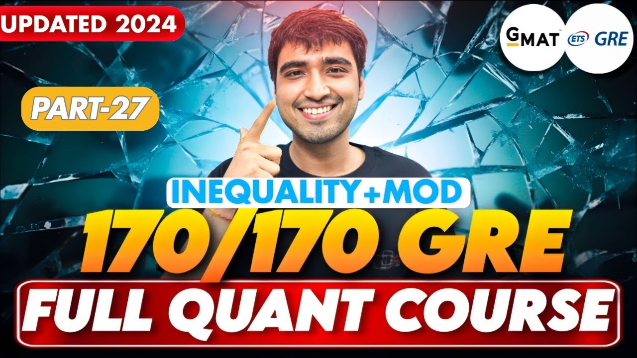 Ch:1 Pt-27 | GRE Test & GMAT 2024 Prep | Real GRE Exam Questions for a Perfect 170 in GRE Quant