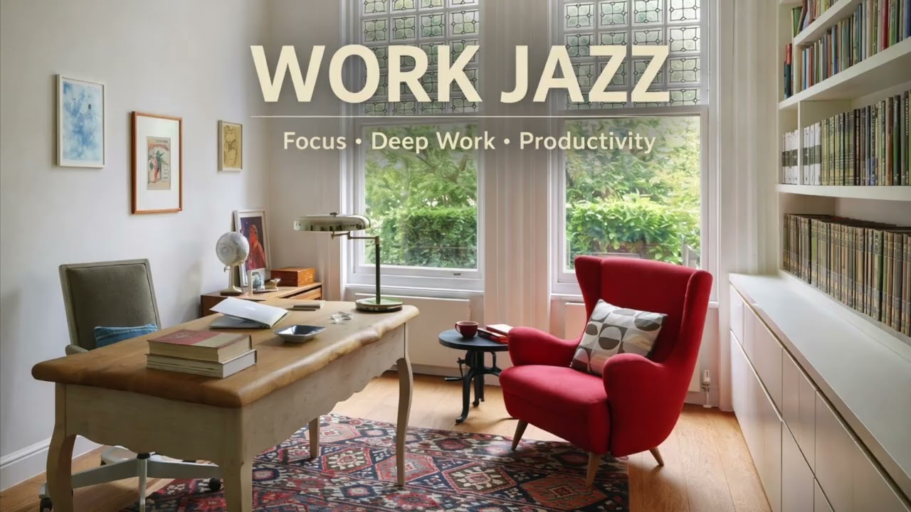 Work Jazz  3 Hours for Deep Focus & Productivity / Office, Study, Coding