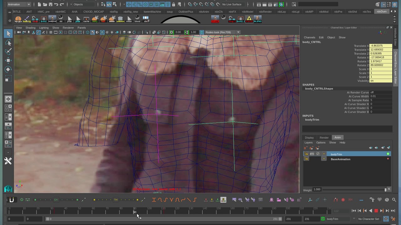 Maya Animation Layers for rotomation