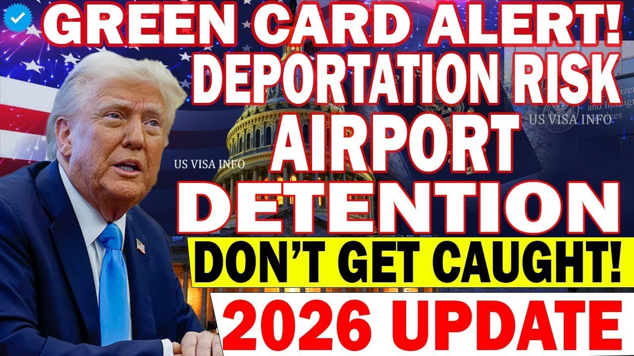 ⏰ Green Card Alert! Airport Detentions & Deportation Risk Explained – 2026 Update