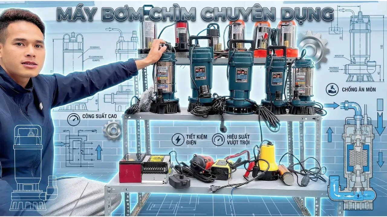 Máy Bơm Chìm Chuyên Dụng 220V ⚡ Công Suất Cao – Bền Bỉ | Giá Tốt 2026