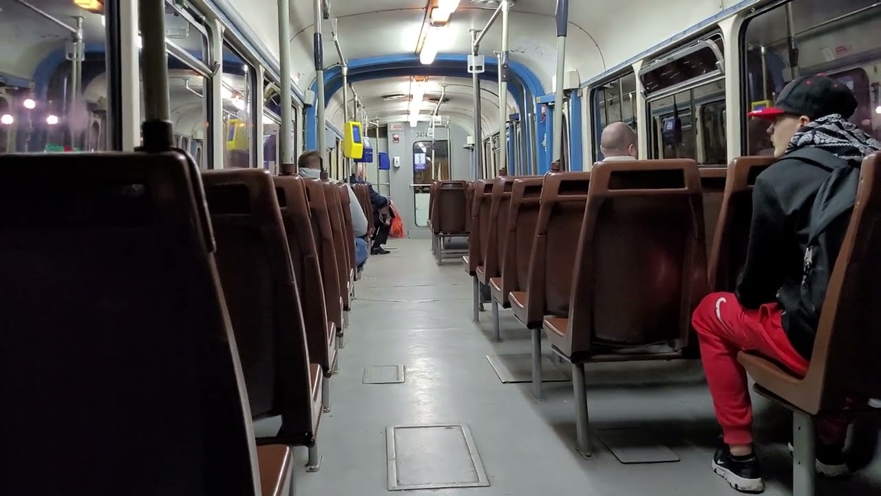 Timișoara: inside Hansa GT4c tram nr. 3474 (STPT, ex-Bremen), route 7