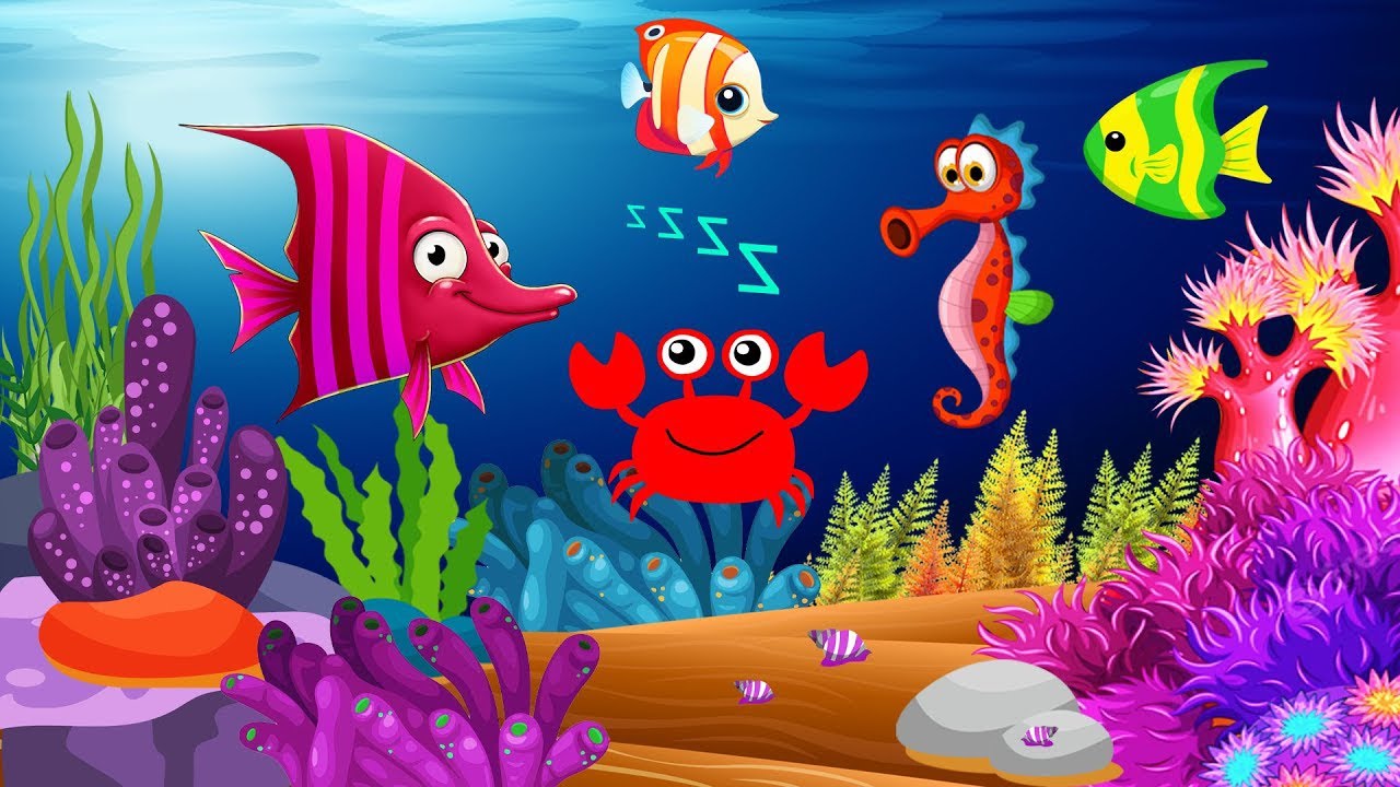 Soothing fishes with Relaxing Baby Sleep Music with Calming Undersea Animation🐟Bedtime Lullabies💤
