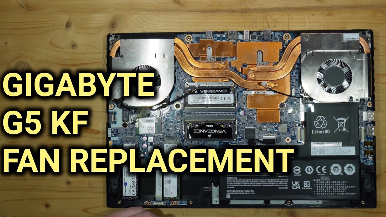 Замена вентилятора игрового ноутбука (Gigabyte G5 KF)