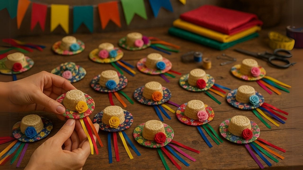 DIY FESTA JUNINA - Lembrancinha Fácil Com Tampinha de Garrafa Pet - Reciclagem