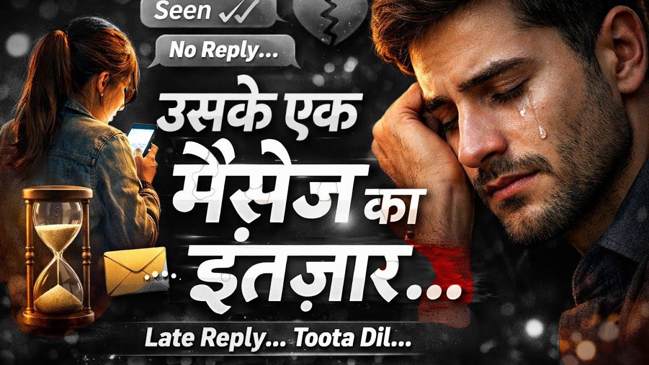 दिन में सब ठीक रहता है… पर रात को उसी के मैसेज का इंतज़ार रहता है 💔 #SadLove #HeartTouching