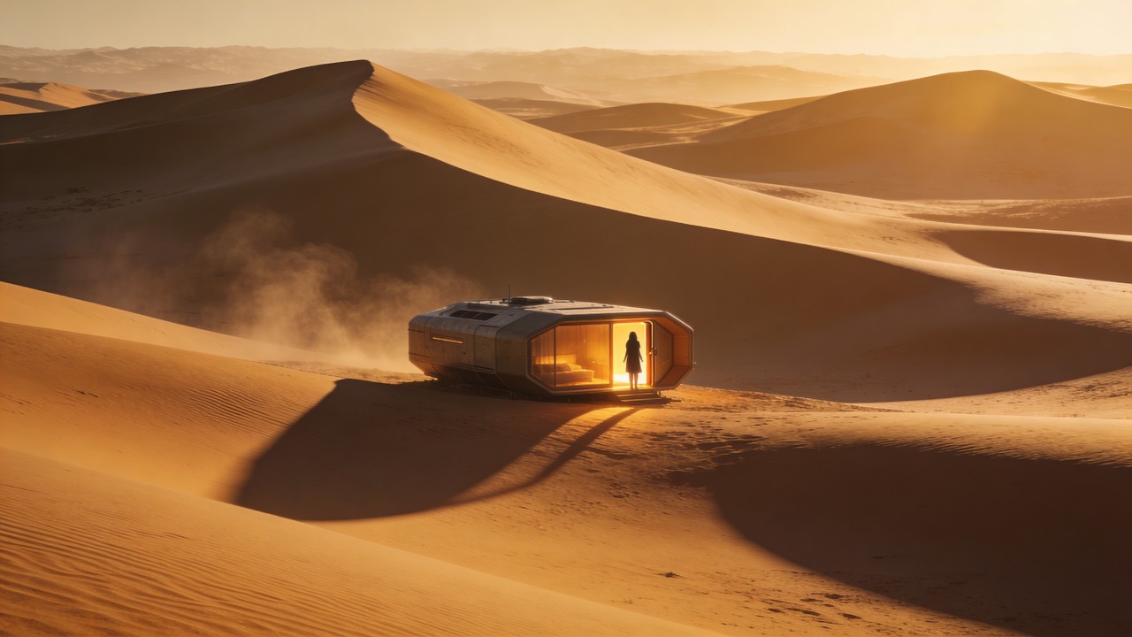 The Quiet Desert Cabin — Calming Desert Soundscape for Work, Flow & Productivity (2 Hours)