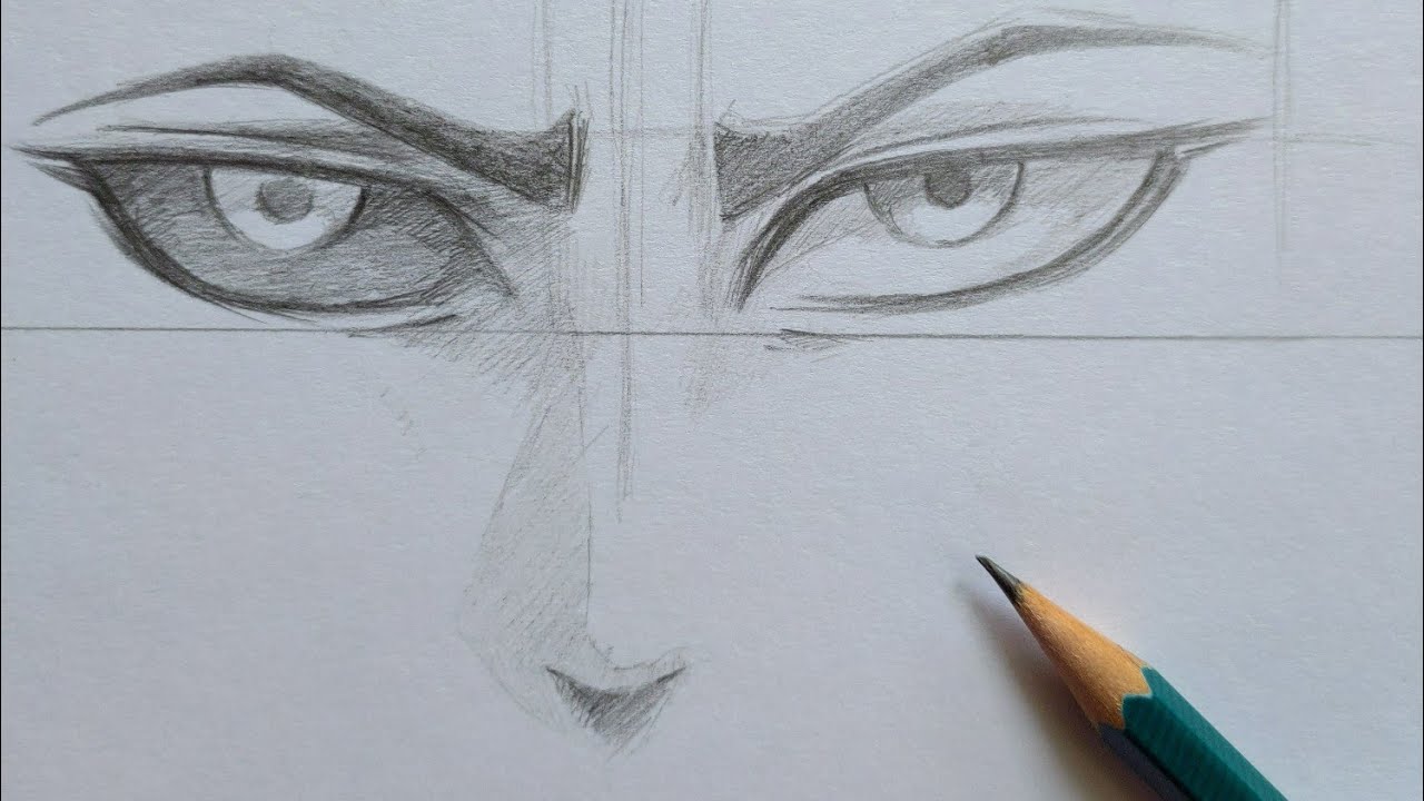 How To Draw Anime/Manga || Eyes|| Quick sketch || NO Time Lapse
