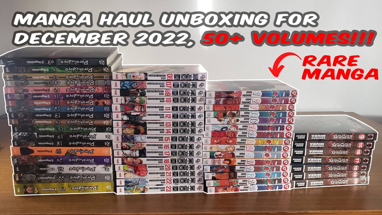Manga Haul Unboxing #2 | December 2022 (50+ VOLUMES!)