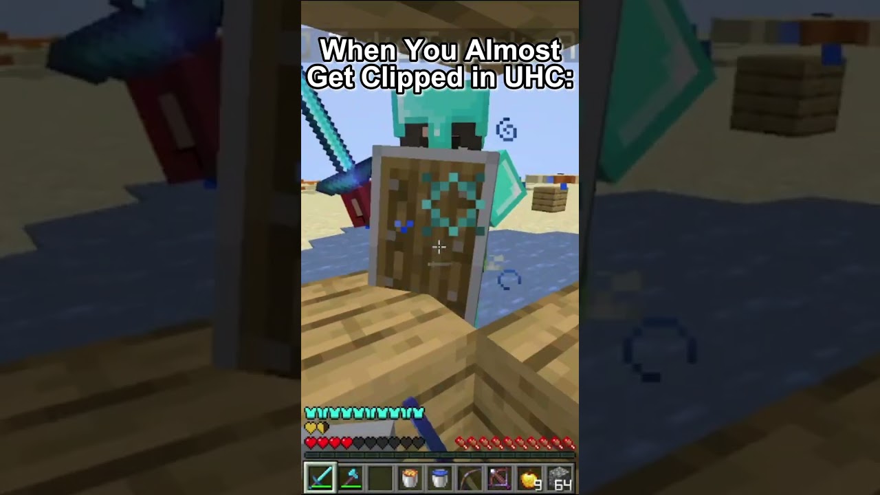 When You Almost Get Clipped in UHC #uhcduels #uhc  #pvplegacy
