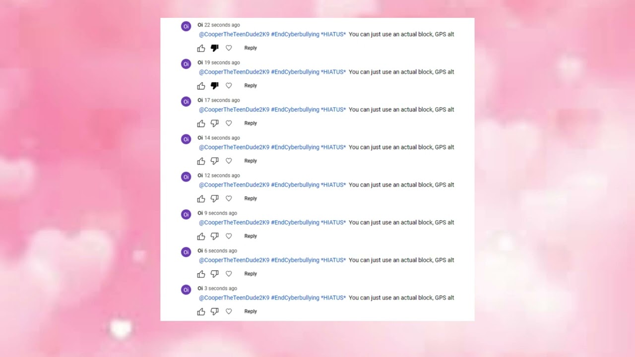 @Oi (can't tag) #exposed for spamming in the comments section