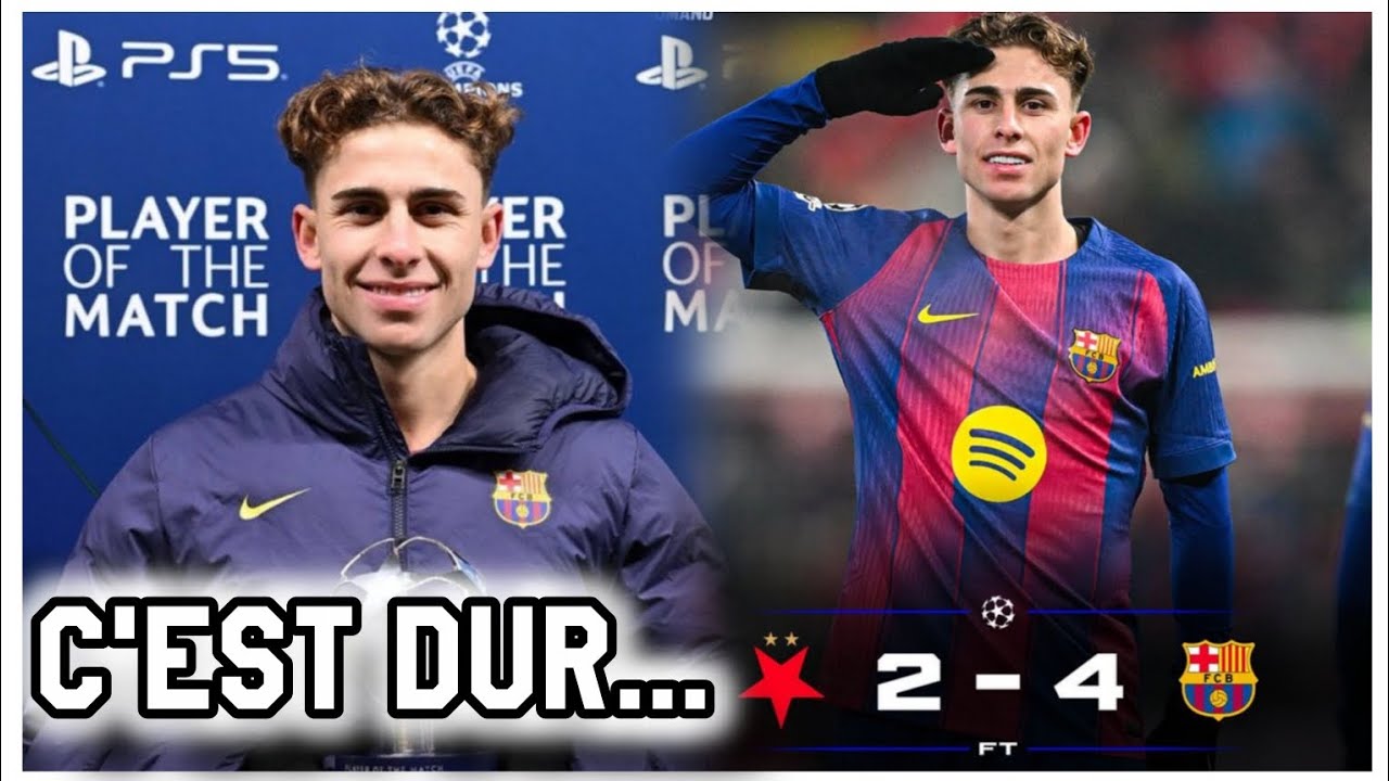 PAS CONVAINCU... BARÇA 4-2 SLAVIAPRAG | LA DÉFENSE CENTRALE EST TELLEMENT NUL... 