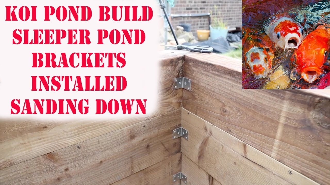 Koi Sleeper pond Build Part Brackets installed part 10
