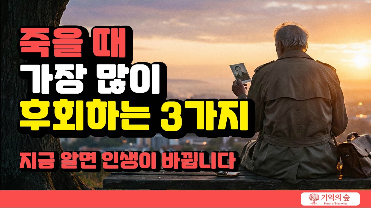 죽을 때 가장 많이 후회하는 3가지 (지금 알면 인생이 바뀝니다)