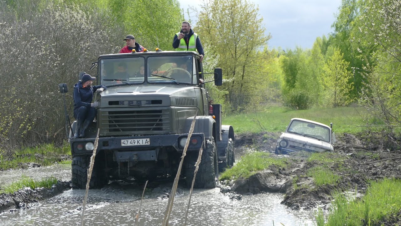 КрАЗ и ЗАЗ off road-авантюра ВЕКА в реальном БОЛОТЕ, так мы еще не садились