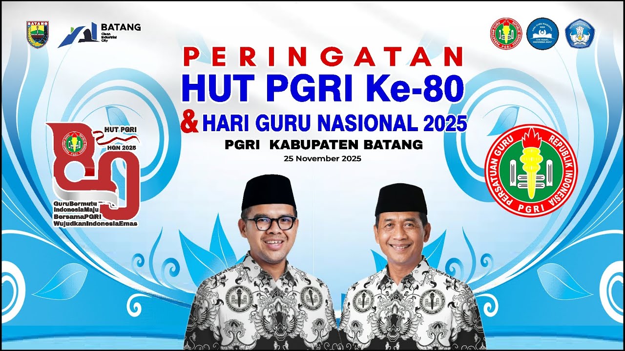 [LIVE] Upacara Peringatan HUT Ke-80 PGRI dan Hari Guru Nasional Tahun 2025 Tingkat Kabupaten Batang