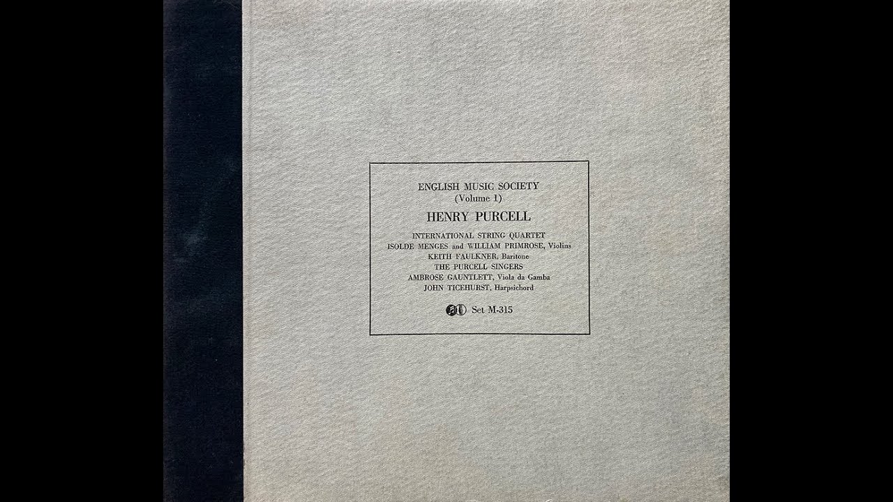 HENRY PURCELL - The Aspiration (sp,78rpm)