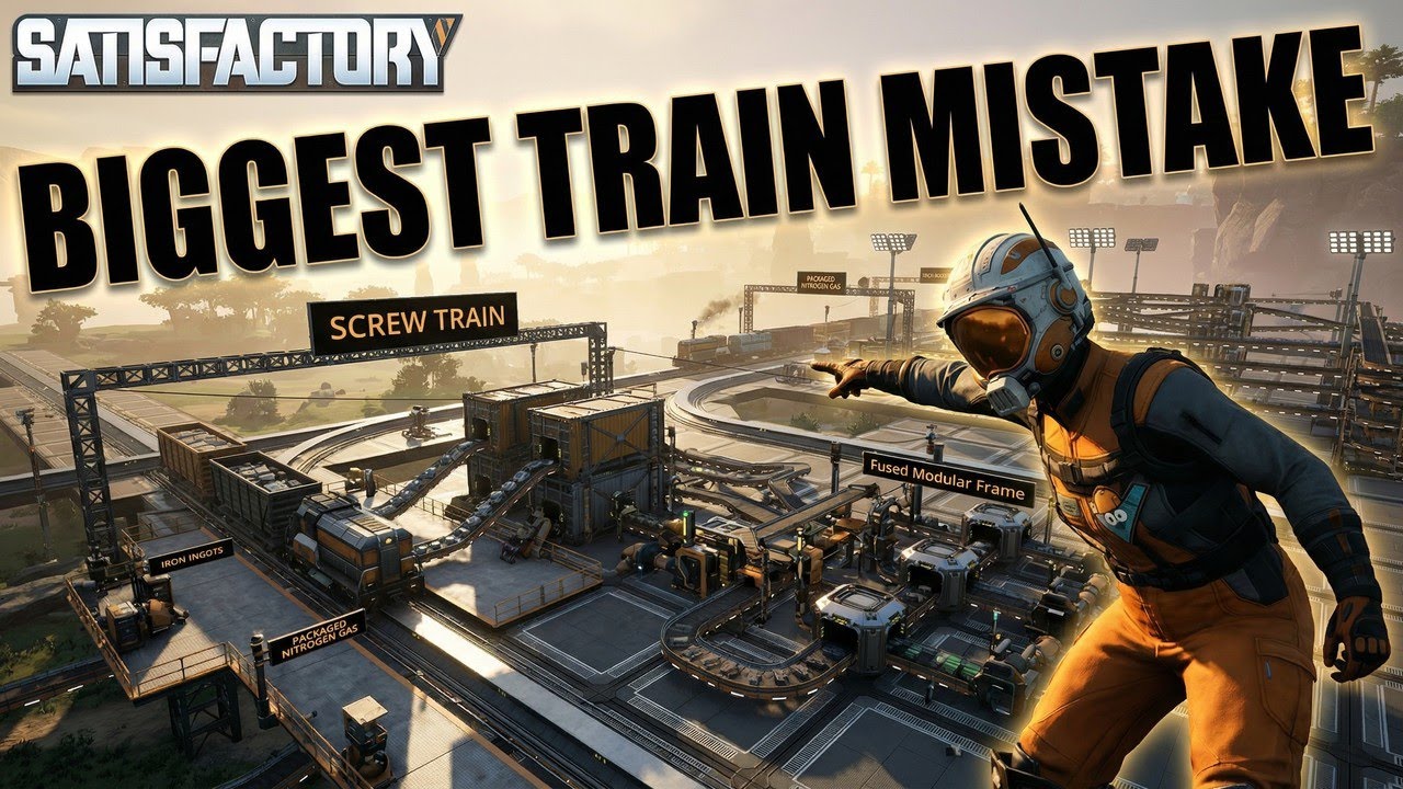 1 Train Per Factory vs 1 Train Per Item? Satisfactory Train Setup Explained