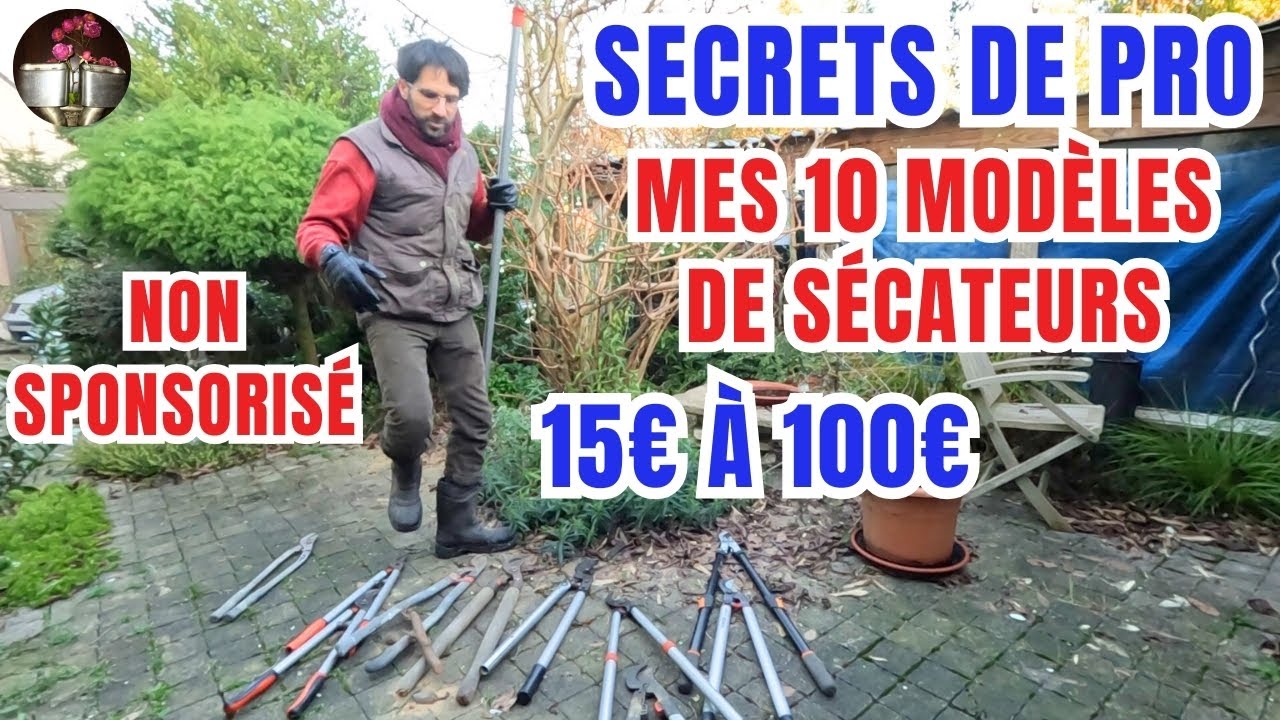Après 30 ans de taille, conseils d'achat - Présentation de mes 10 modèles de sécateurs de force