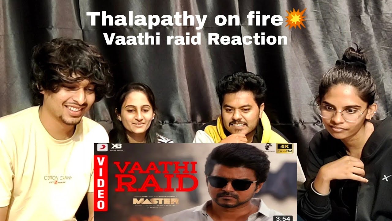 Master - Vaathi Raid | Vijay thalapathy | Reaction