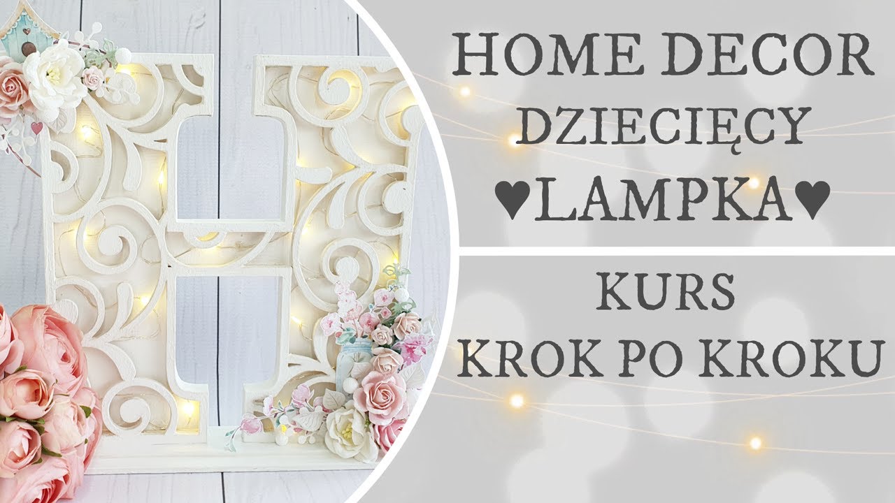 Home decor dziecięcy. Lampka. LEMONCRAFT